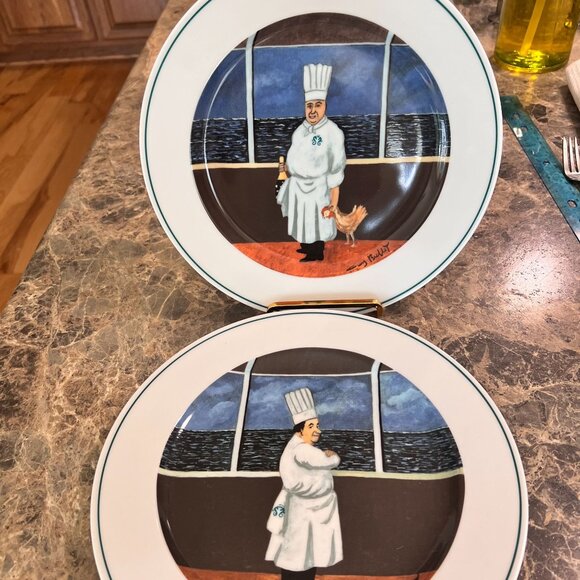 Crystal Cruises Chef Plates Set Guy Buffet Porcelain Fine Dining Special Edition - Picture 4 of 12